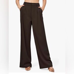 Women's Work Pants Wide Leg Dress Pants High Waisted SizeXL